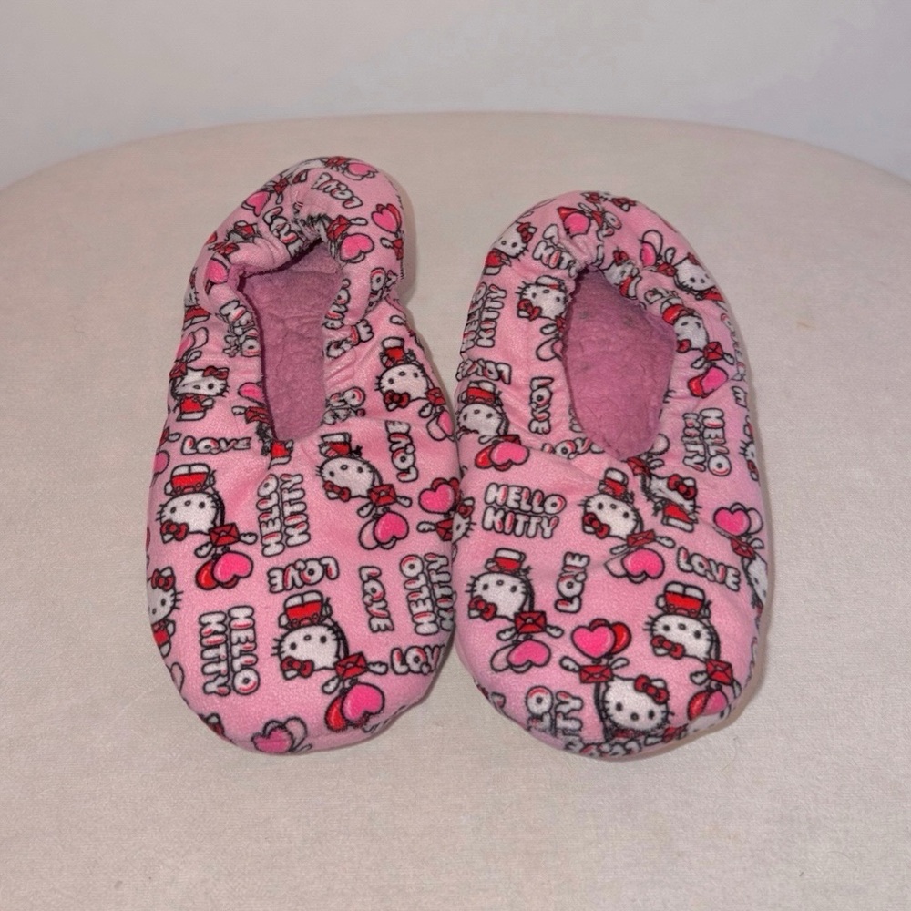Hello Kitty Valentine’s Day Pink Cozy Slippers
